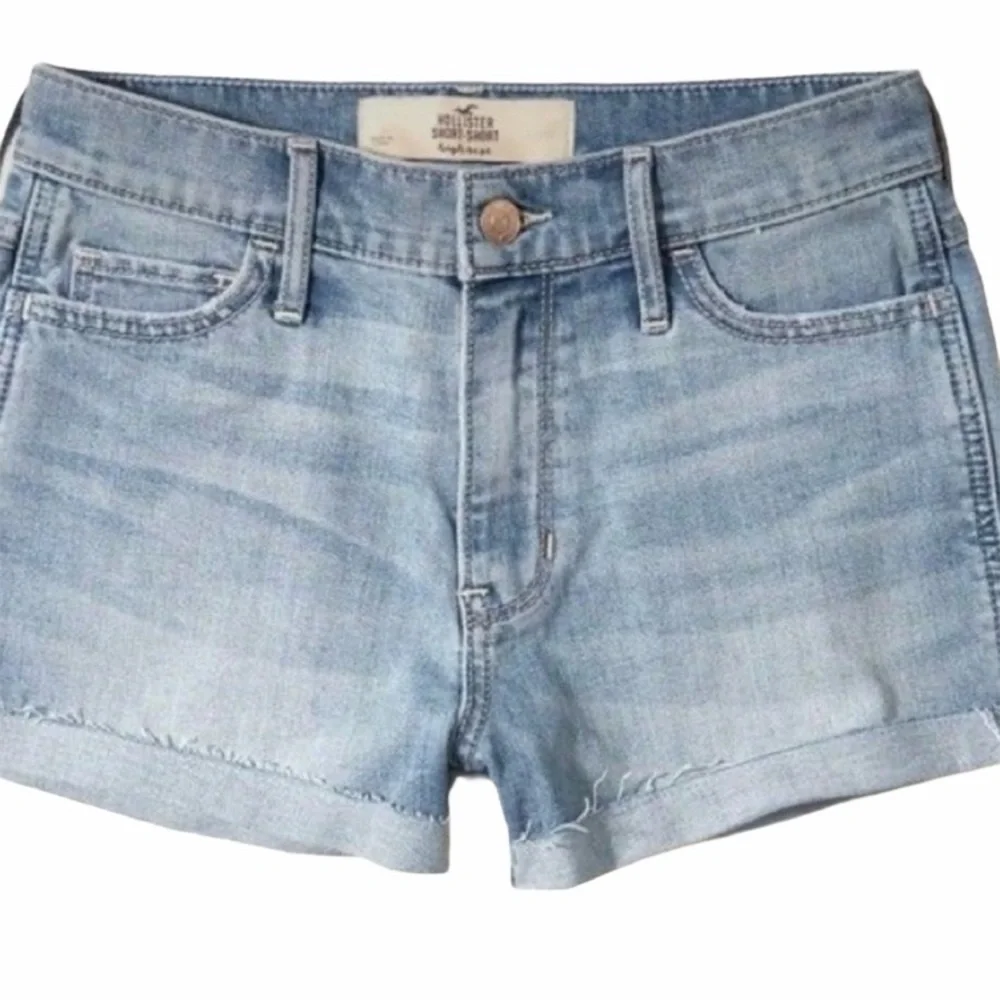Hollister Jean Shorts High Rise Distressed…